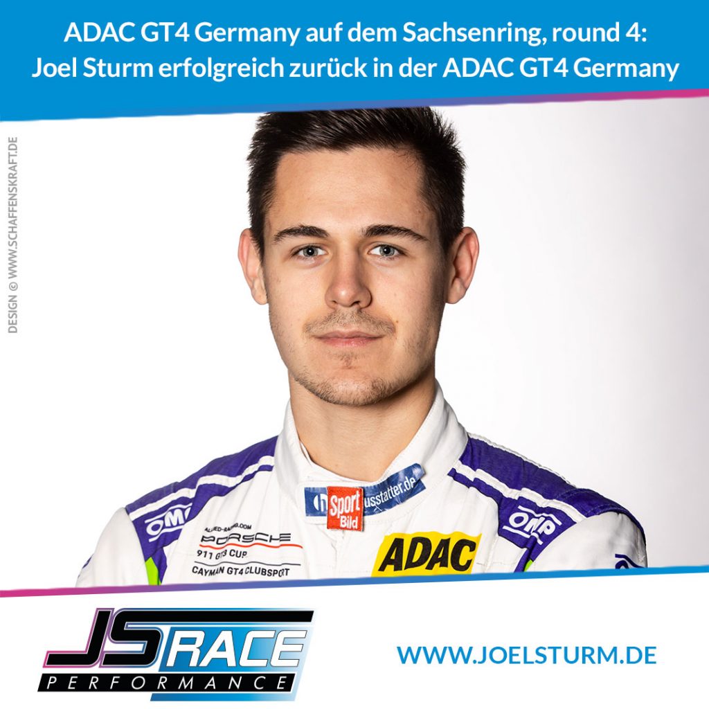 ADAC GT4 Germany auf dem Sachsenring, round 4: Joel Sturm erfolgreich zurück in der ADAC GT4 Germany