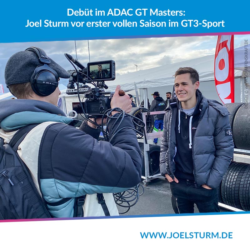 Debüt im ADAC GT Masters: Joel Sturm vor erster vollen Saison im GT3-Sport